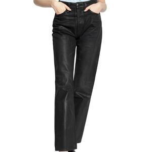 rag & bone Alex High Rise Straight Jeans Worn Black Women's Size 32 New With Tag